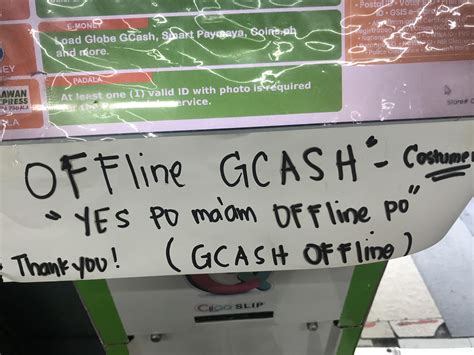 gcash offline